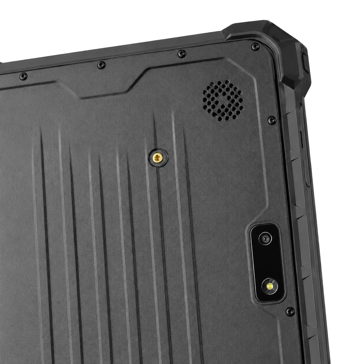 NTC101 rugged tablet — corner detail